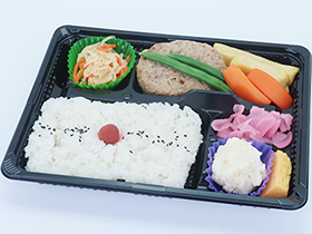 必勝　ハンバーグ弁当　648円(税込）